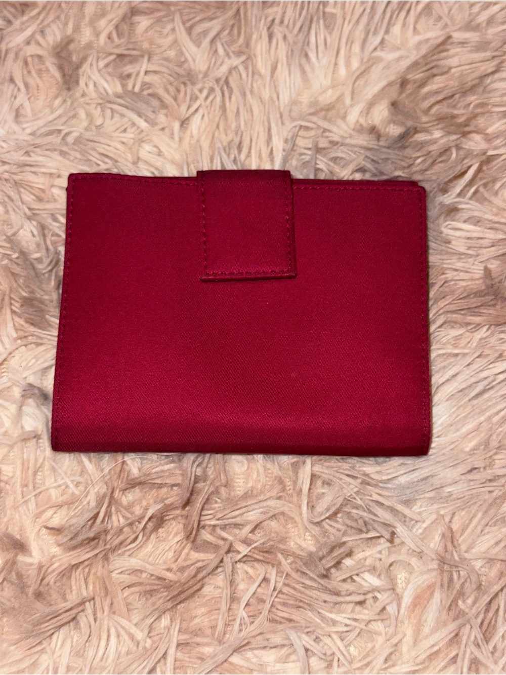 Vintage Prada Burgundy Tessuto Nylon Compact Wallet - Picture 8 of 11